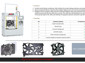 Automotive Cooling Fan Balancing Machine