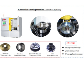 Automatic Balancing Machine-Correction by Milling