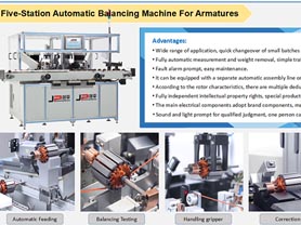 New Products Five Station Armature Automatic Balancing Machine