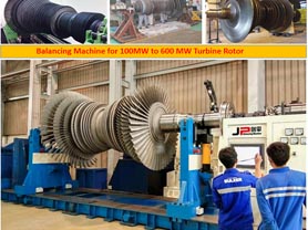 100 MW to 600MW Huge Duty Turbine Rotor balancing machine