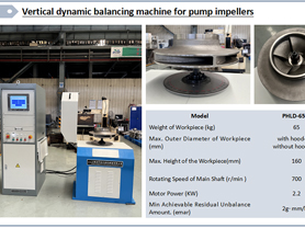 Vertical Balancing Machine for Pump Impellers