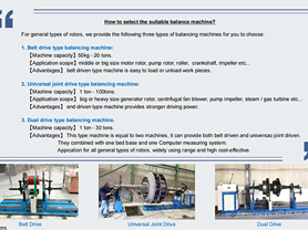 How to Choose Suitable Balancing Machine