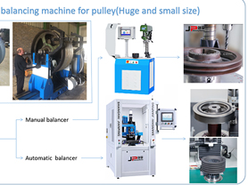 Small and Huge Pulley Balancing Machines