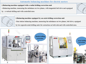 Automatic Balancing Machines for Electric Motors