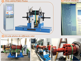 Horizontal Balancing Machine French Spanish Russian Interface