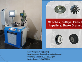 JP Vertical balancing machine for rotors up to 30 kg