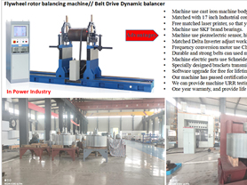 Flywheel Rotor Balancing Machine for Power Industry