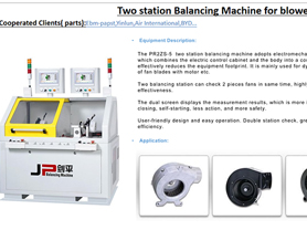 Two Station Balancing Machine for Blowers