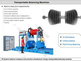 YYW-50T/70T/80T/100T/125T Balancing Machine for Turbine Rotor and Generator Rotor