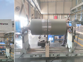 10T Dryer Cylinder Roller Balancing Machine