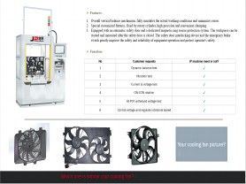 Automobile Cooling Fan Balancing Machine