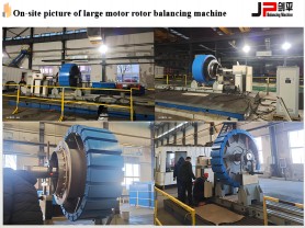 On Site Picture of Large Motor Rotor Balancing Machine