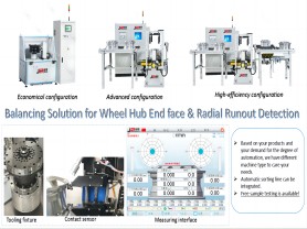 Balancing Solution for Wheel Hub End face & Radial Runout Detection