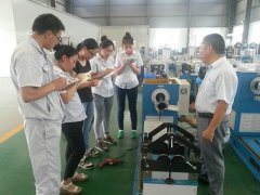 Training about balancing machines in the workshop