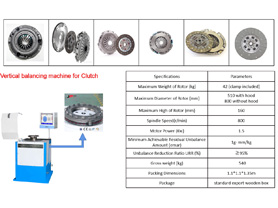 Vertical Balancing Machine for Clutch