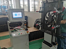 Dynamic Balancing machine for motor and fan assemblies