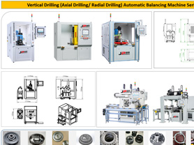 Vertical Radial Drilling Automatic Balancing Machine