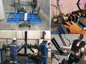 Balancing machines for crankshafts